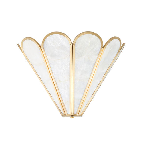 Chantelle Capiz Wall Light 23x28cm