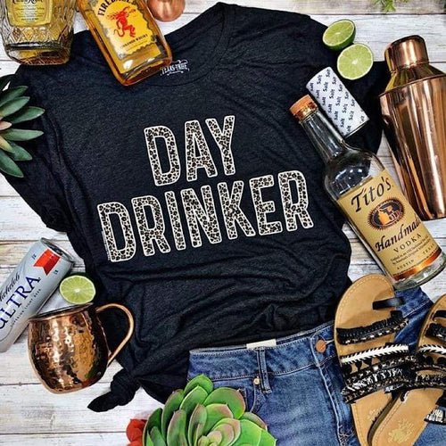 Cheetah Day Drinker Tee - Tee Shirt