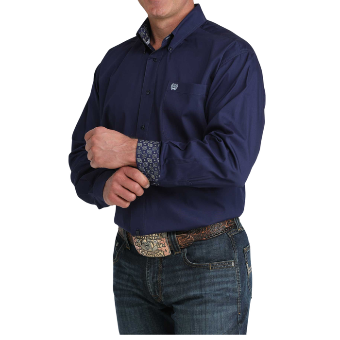 Cinch Men's L/S Classic Fit Button Down Western Shirt in Roy