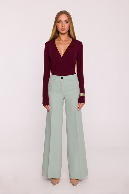 Classic Women's Trousers - Elegant Style at Lua Boutique green - Trousers