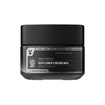 Clear Mustache Wax for a Natural Hold in Vanir's Wisdom scent. The Beard Struggle