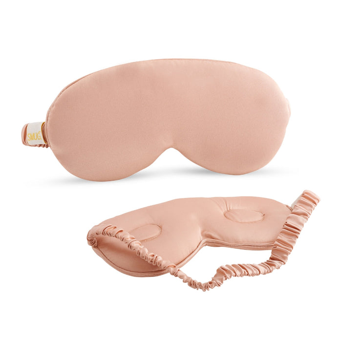 Cloud Padded Satin Sleep Mask - Caramel Print - Cloud Sleep Mask