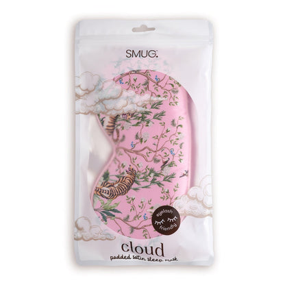 Cloud Padded Satin Sleep Mask - Tiger Print - Cloud Sleep Mask