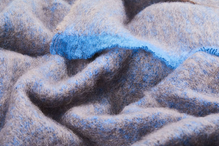 Cocoa Clash Mohair Throw Blanket - Cushendale Woollen Mills