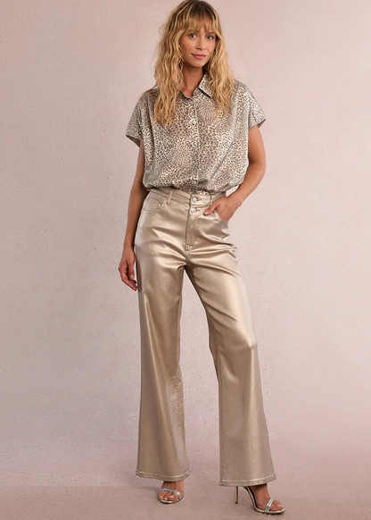 Molly bracken gold coated pant
