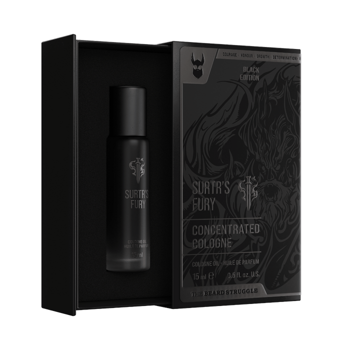 Concentrated Cologne Oil in Surtr's Fury scent. The Beard Struggle