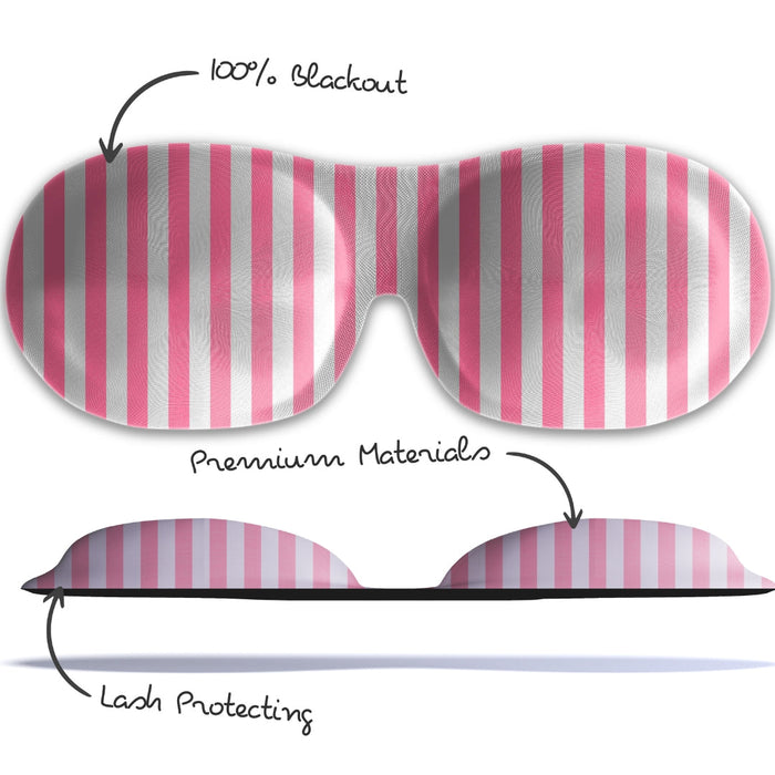 Contoured 3D Blackout Sleep Mask - Candy Shop Print - Contoured Sleep Mask
