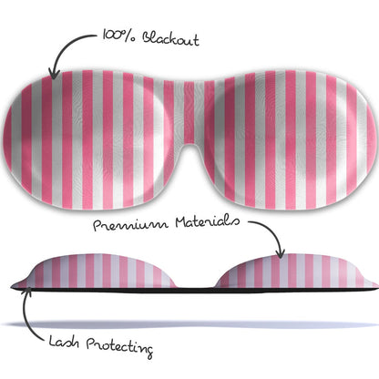 Contoured 3D Blackout Sleep Mask - Candy Shop Print - Contoured Sleep Mask