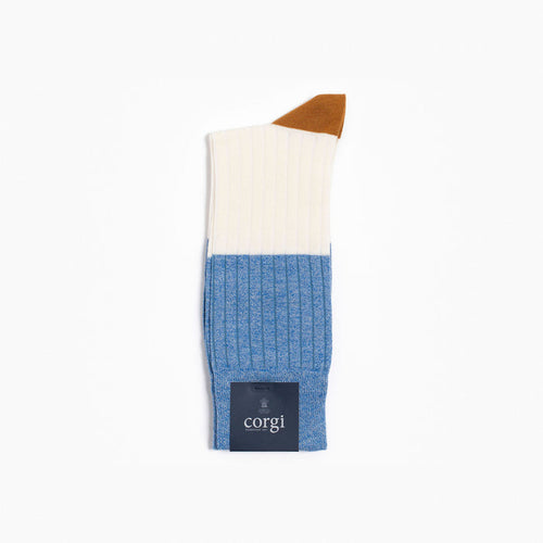 Corgi x Grant Stone Lightweight Cotton Sock – Blue