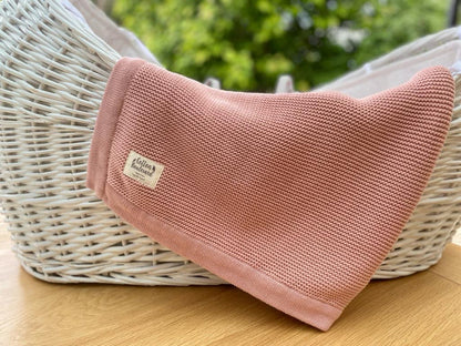 Cotton Boulevard Organic Cotton Knitted Baby Blanket - Receiving Blankets