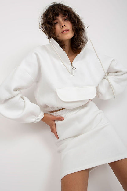 Cozy Hoodie and Skirt Set for Everyday Comfort beige one-size-fits-all - Outfit Sets