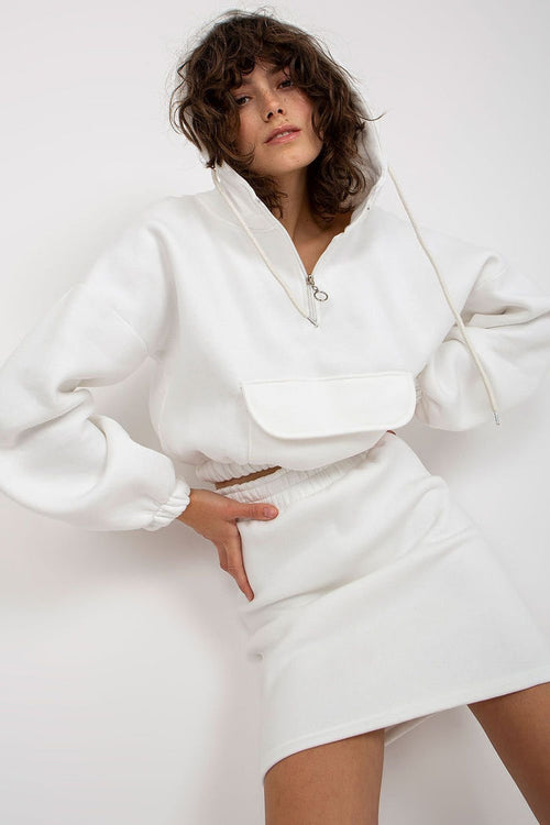 Cozy Hoodie and Skirt Set for Everyday Comfort beige one-size-fits-all - Outfit Sets