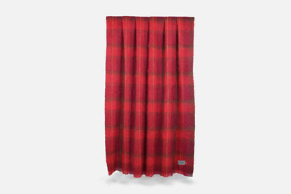 Cranberry Drumin Mohair Throw Blanket - Cushendale Woollen Mills