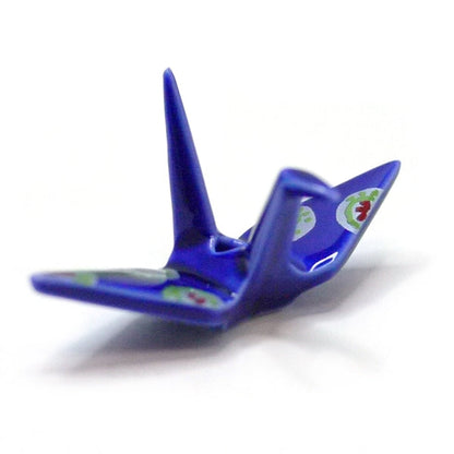CRANE INCENSE HOLDER - Navy Brocade