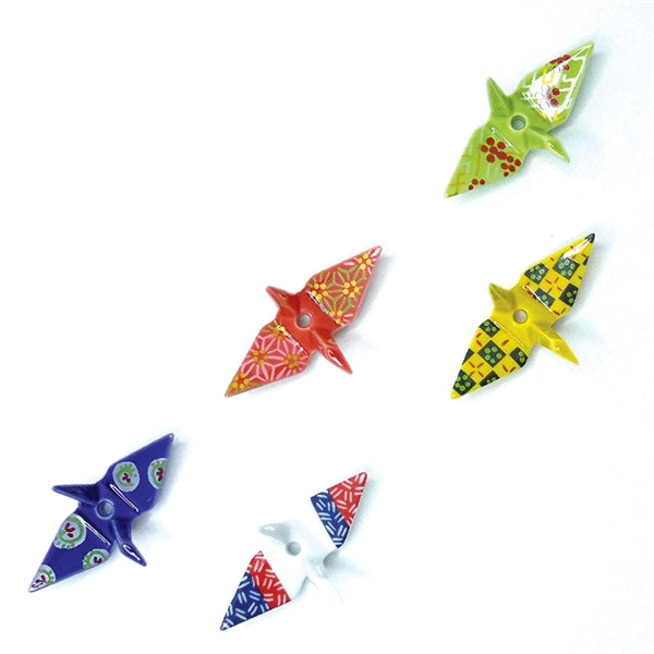 CRANE INCENSE HOLDER - Navy Brocade