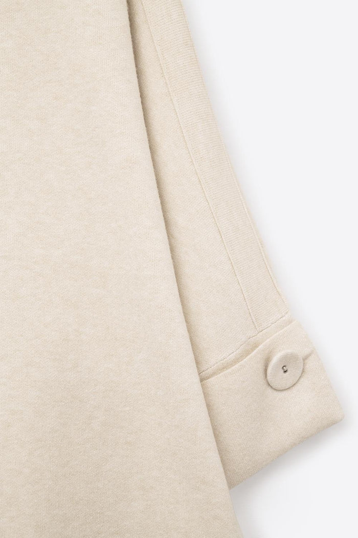 Cream Knitted Sweater with Button Details