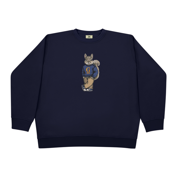 Crew Dog Gettysburg College Embroidered Squirrel Crewneck Sweatshirt