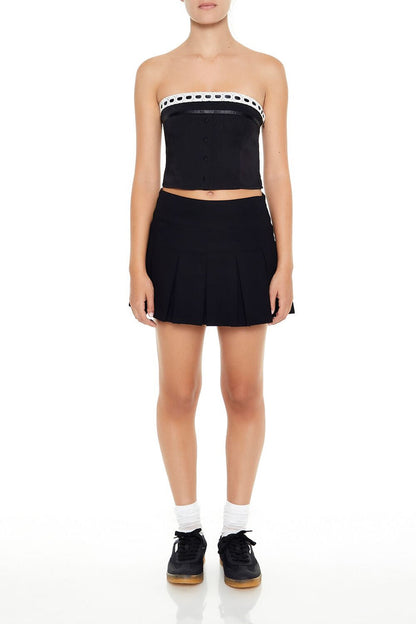 Crochet Lace Tube Crop Top