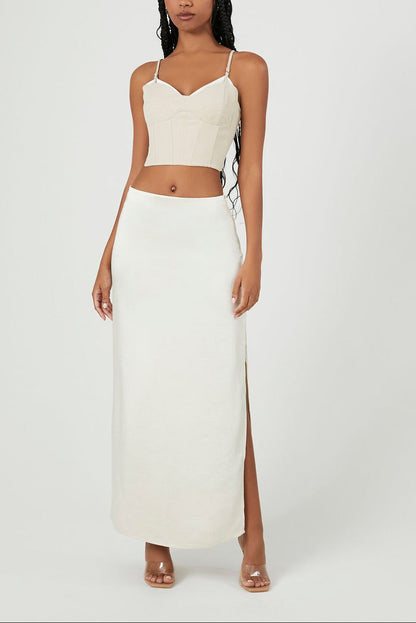 Cropped Sweetheart Bustier Cami