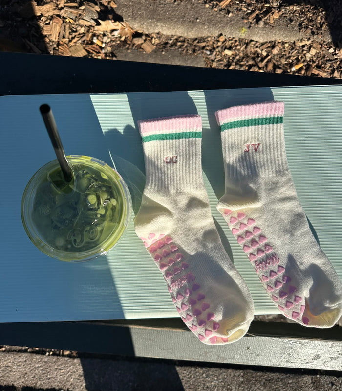 Custom initial pink & green tube