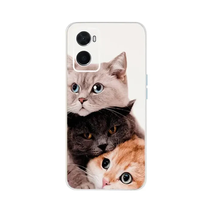 two cats on white phone case