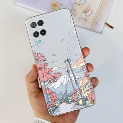 For OPPO A54 4G / Dark Red