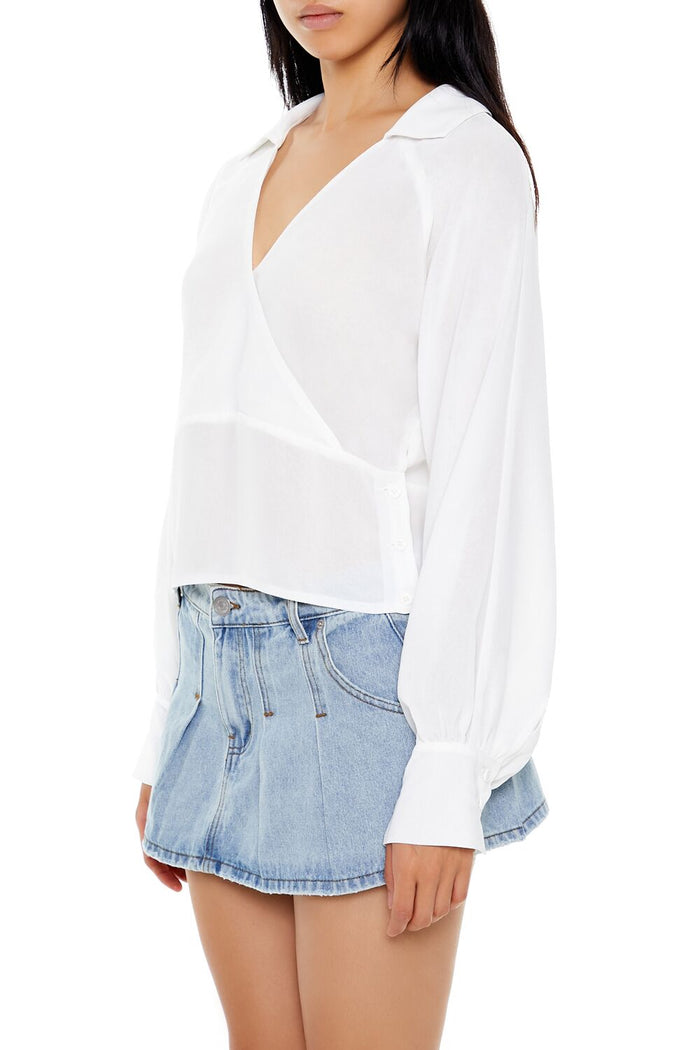 Cutout Surplice Top