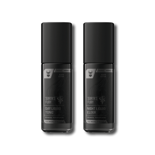 Tonic + Elixir Beard Oil Bundle in Surtr's Fury scent. The Beard Struggle