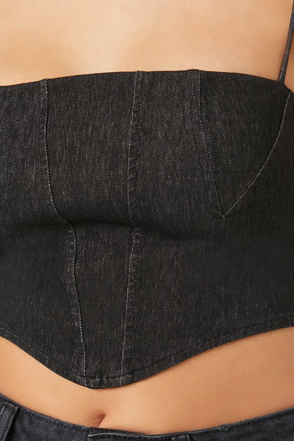Denim Cropped Cami