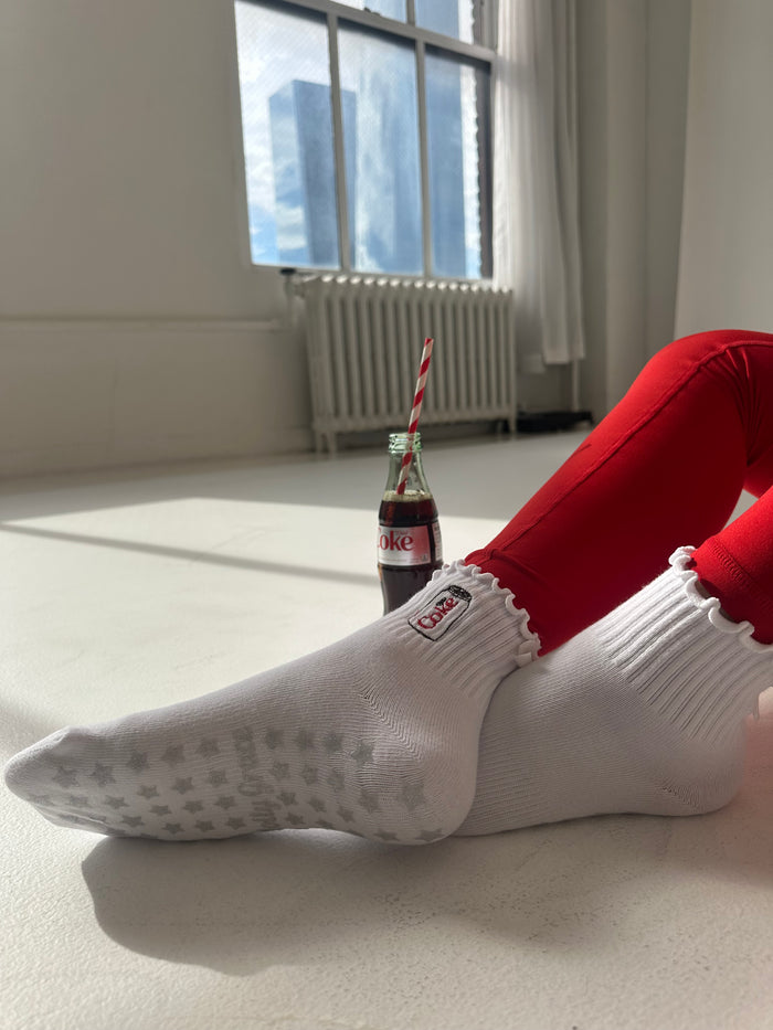 Silver star non-slip socks