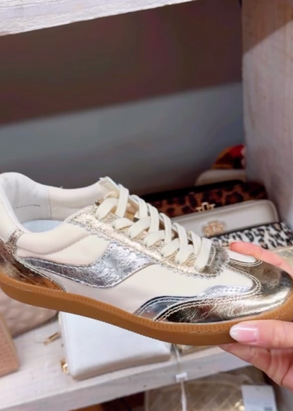 Dolce Vita Notice 2.0 Sneaker - Silver and Gold