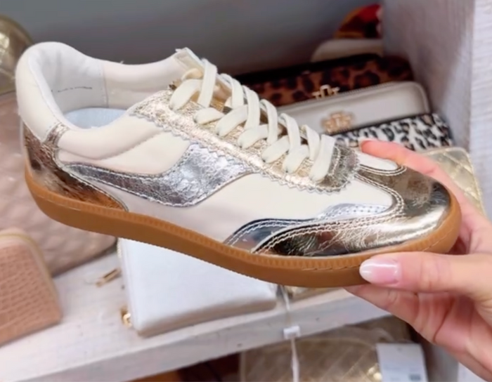 Dolce Vita Notice 2.0 Sneaker - Silver and Gold