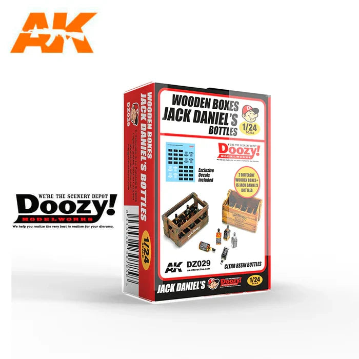 Doozy 1/24 Wooden Boxes Jack Daniel's Bottles DZ029