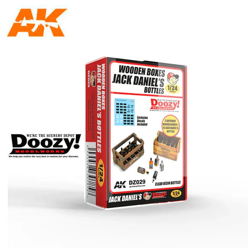 Doozy 1/24 Wooden Boxes Jack Daniel's Bottles DZ029
