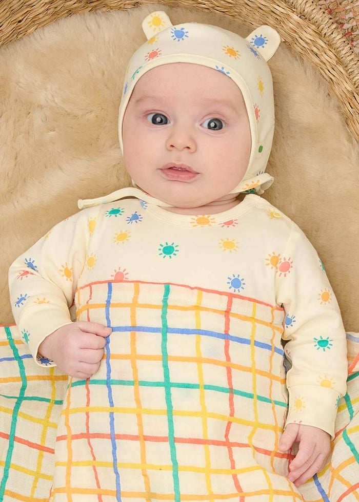 Dreamy & Ditto Set - Baby Playsuit & Muslin Swaddle Blanket Gift Box - Baby Gift Sets