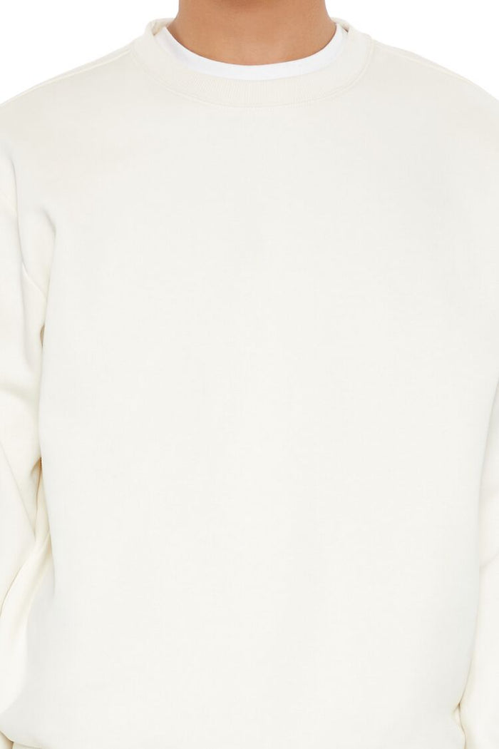 Drop-Sleeve Crew Pullover