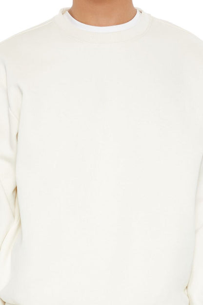 Drop-Sleeve Crew Pullover