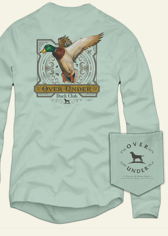 over under long sleeve tee duck club flying