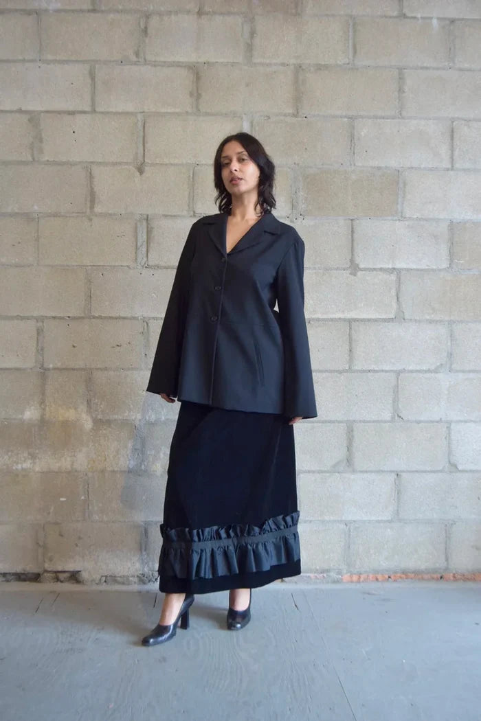 EMANUEL UNGARO WOOL BLACK BLAZER