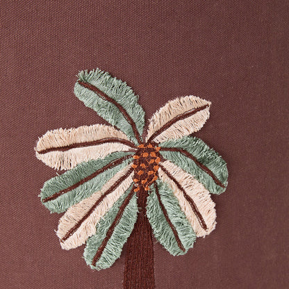 Embroidered Palm Shade Brown 35cm