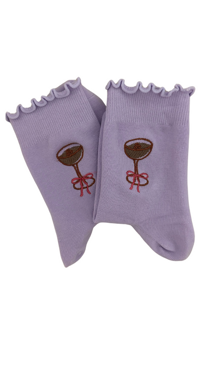 Purple Grip Socks