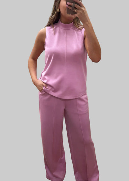 Every Day Moments Knit Set Sleeveless Top - Pink