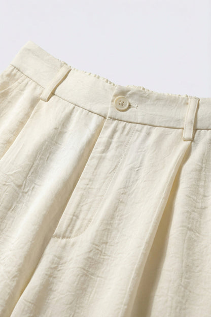 Extra-wide pants in a lightweight and shiny fabric - trousers