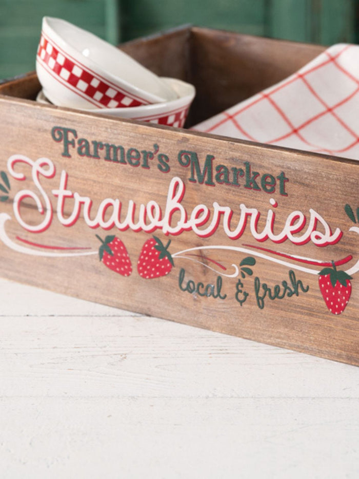 Farmer's Market Strawberries Crate