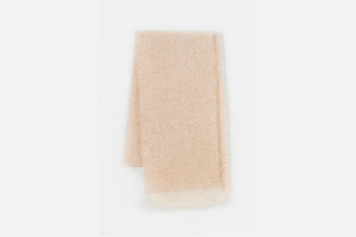 Fawn Mooneen Mohair Scarf - Cushendale Woollen Mills
