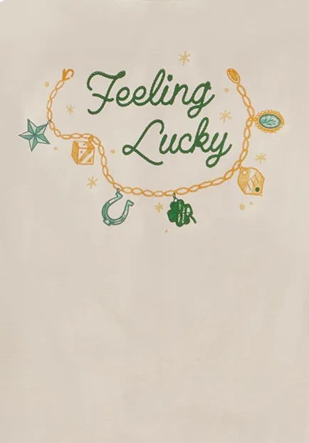 Feeling Lucky Short Sleeve Moonlight Tee