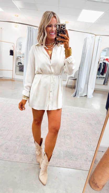 -FINAL SALE- Soleil Darling Romper-Cream