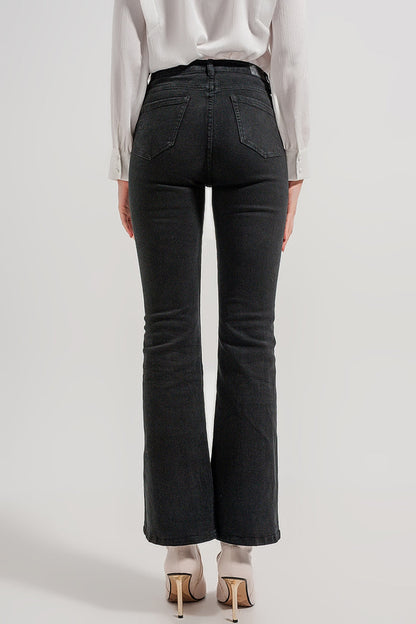 Flared jeans in black - Coloured Jeans