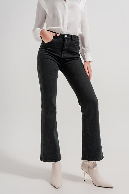 Flared jeans in black - Coloured Jeans