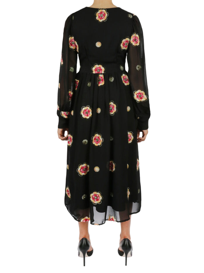 Floral Mid-Length Dress